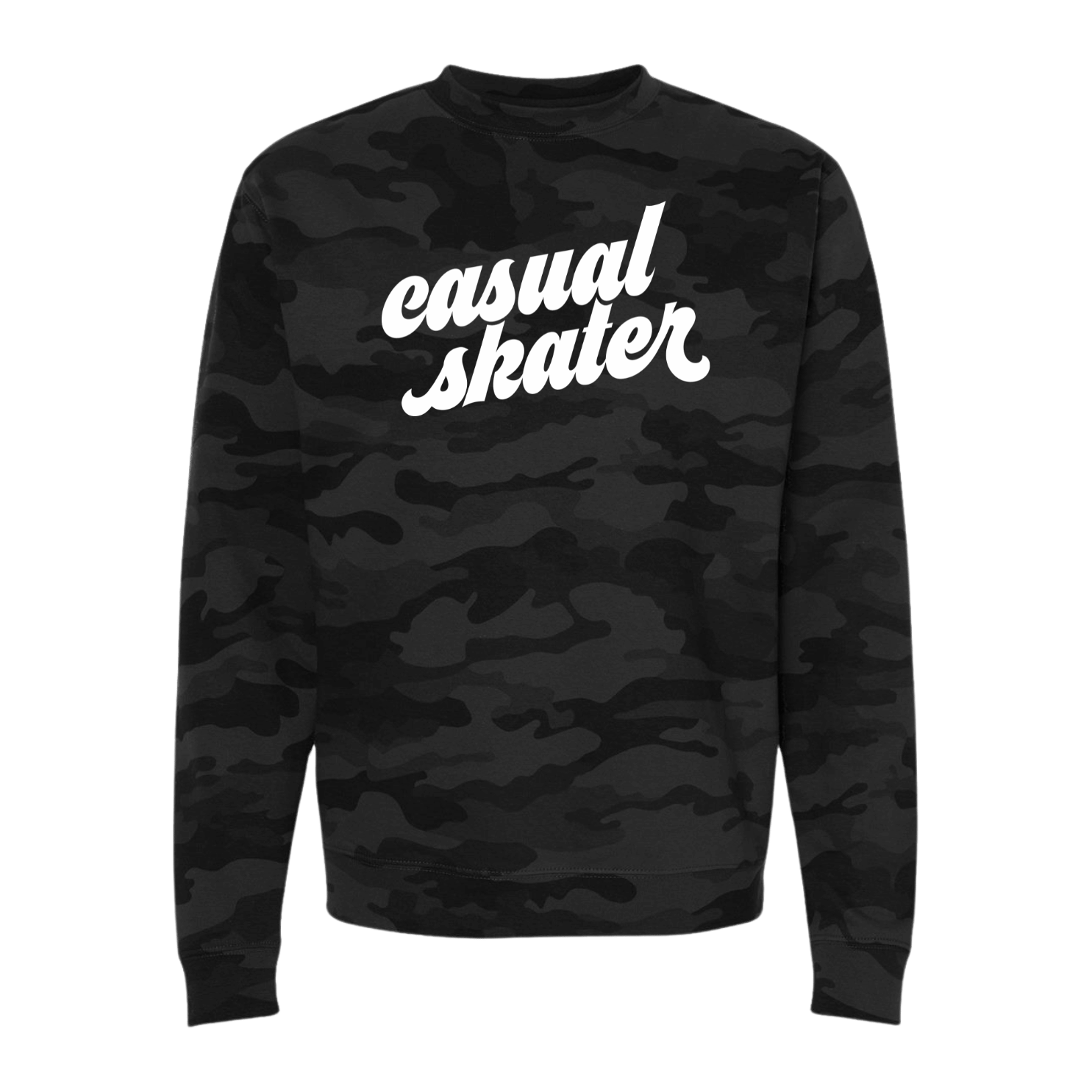 Casual Skater Camo Sweatshirt