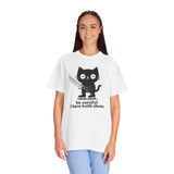 Knife Shoes Cat T-Shirt