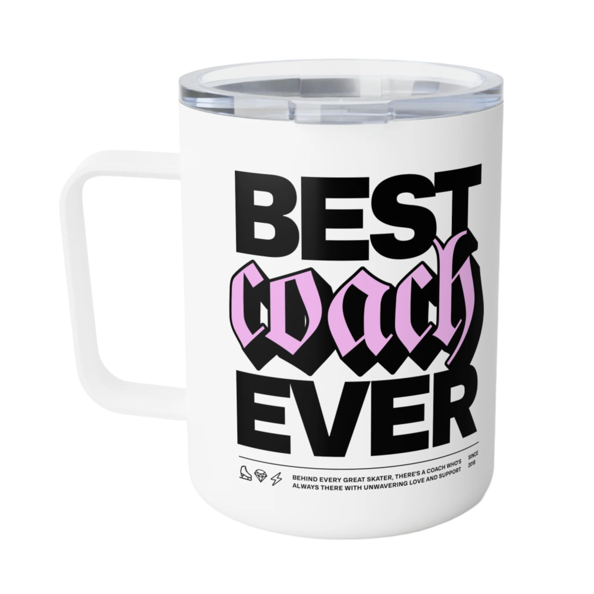 Best Coach Ever Insulated Coffee Mug - Adults Skate Too LLC