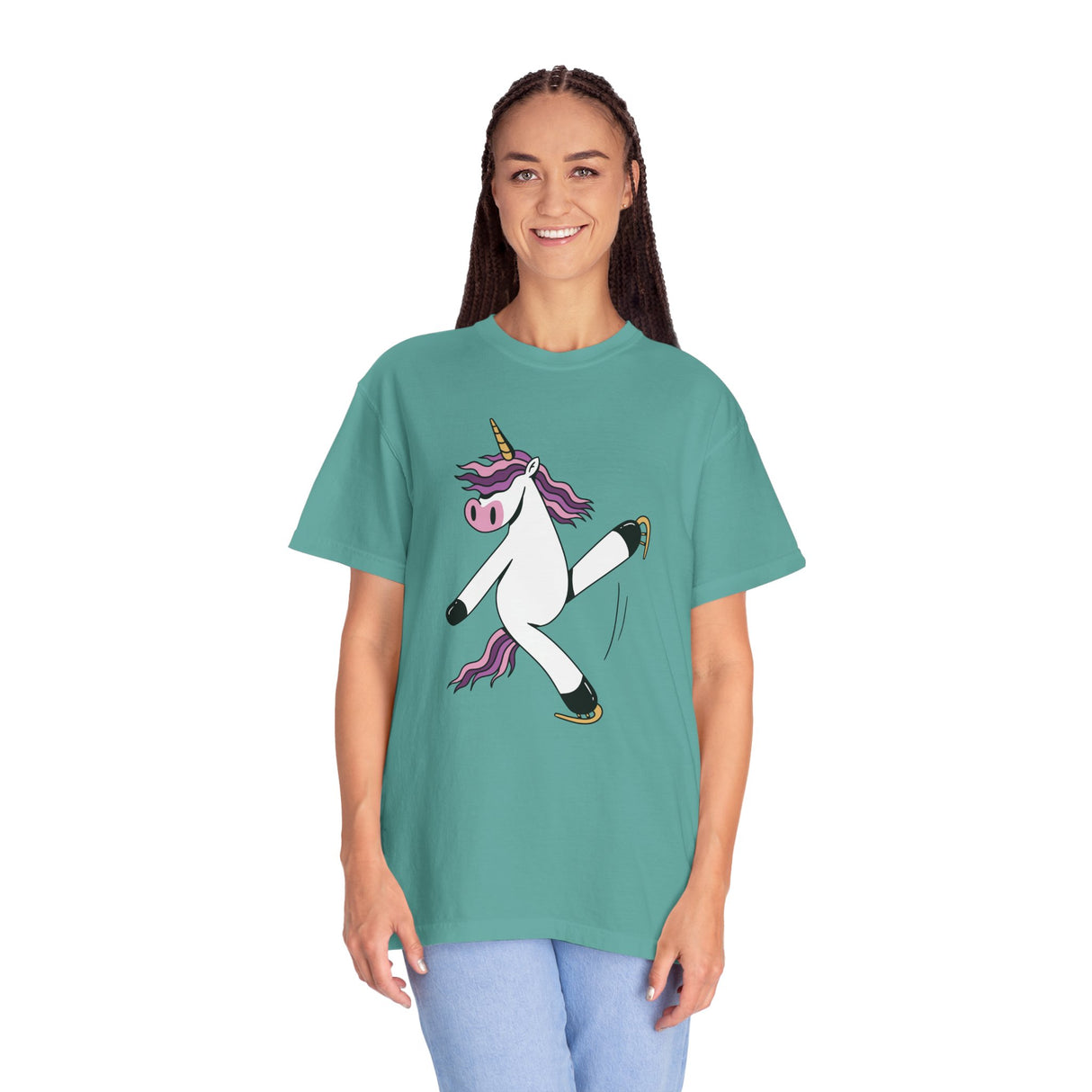 Skating Unicorn Unisex T-Shirt - Adults Skate Too LLC