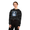 I Love Winter Cropped Hooded Sweatshirt