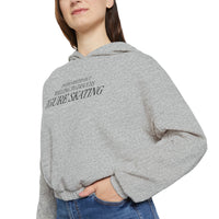 Introverted but Willing to Discuss Skating Cinched Hoodie - Adults Skate Too LLC