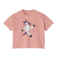 Skating Unicorn Women's Boxy Tee