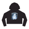 I Love Winter Cropped Hooded Sweatshirt