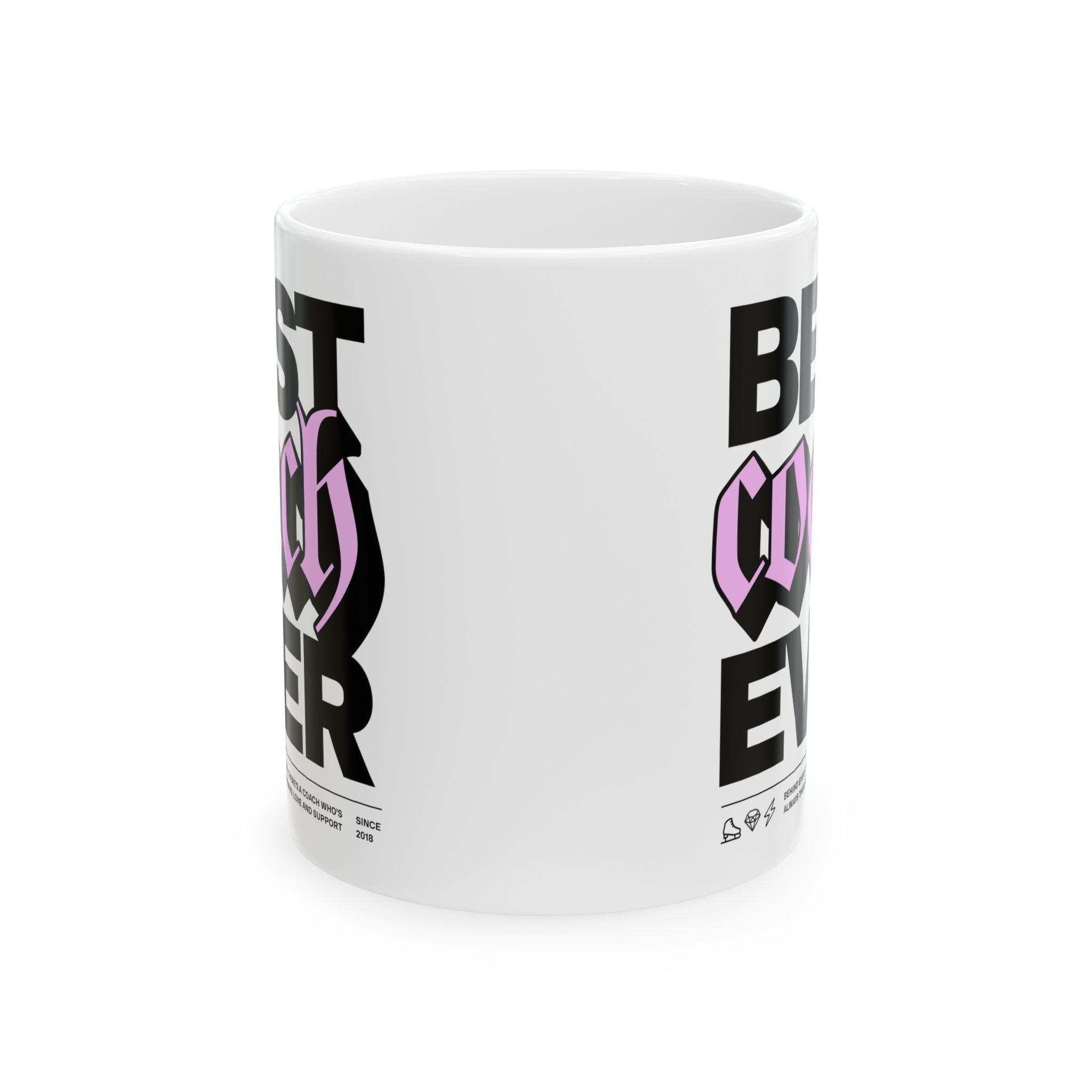 Best Coach Ever Ceramic Mug 11oz - Adults Skate Too LLC