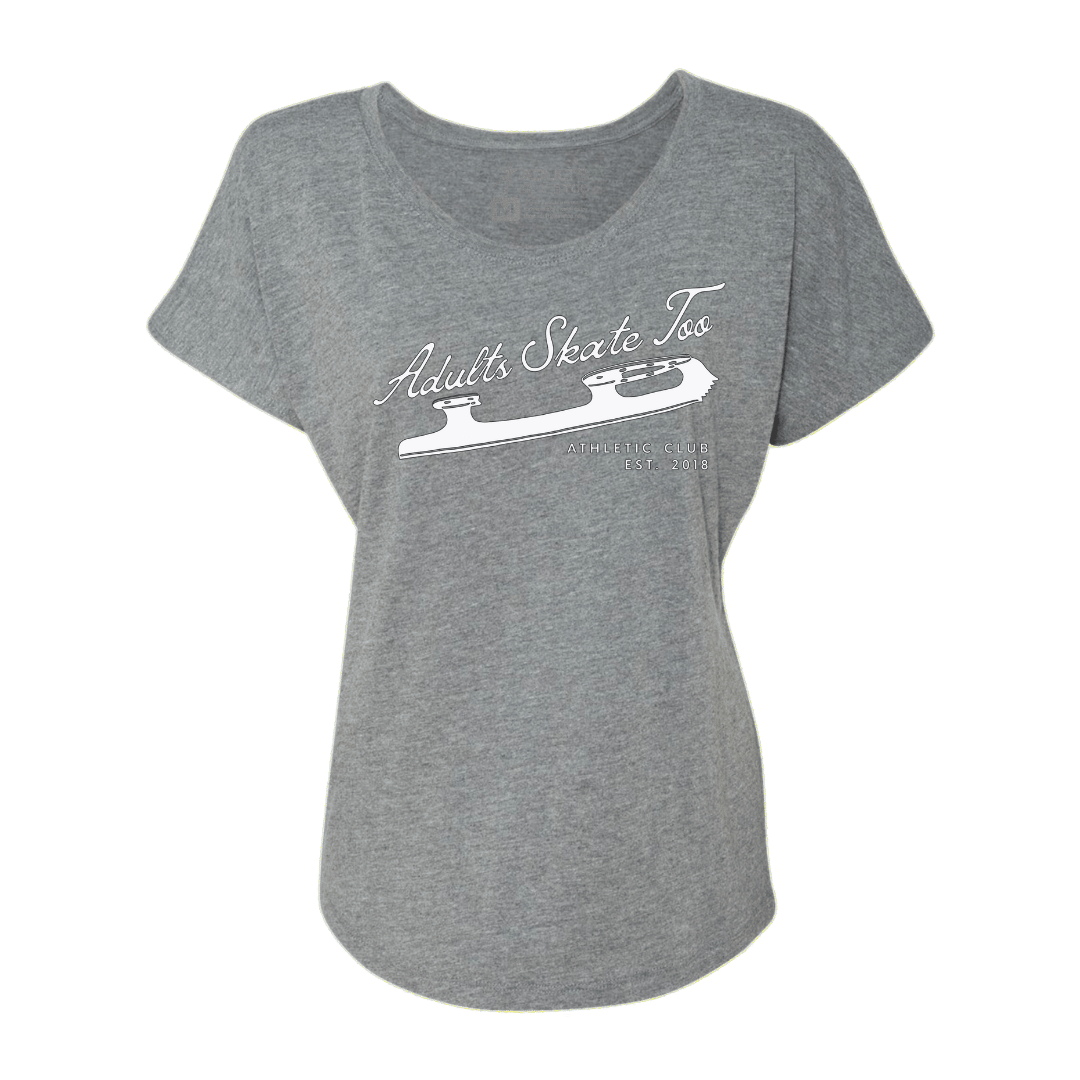 Athletic Club Dolman Tee - Adults Skate Too LLC