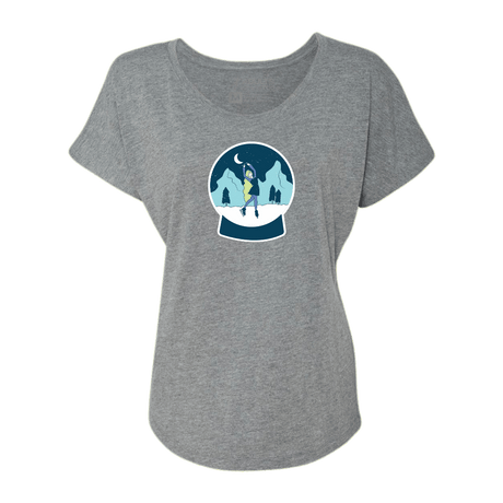 Snow Globe Skater Dolman Tee - Adults Skate Too LLC