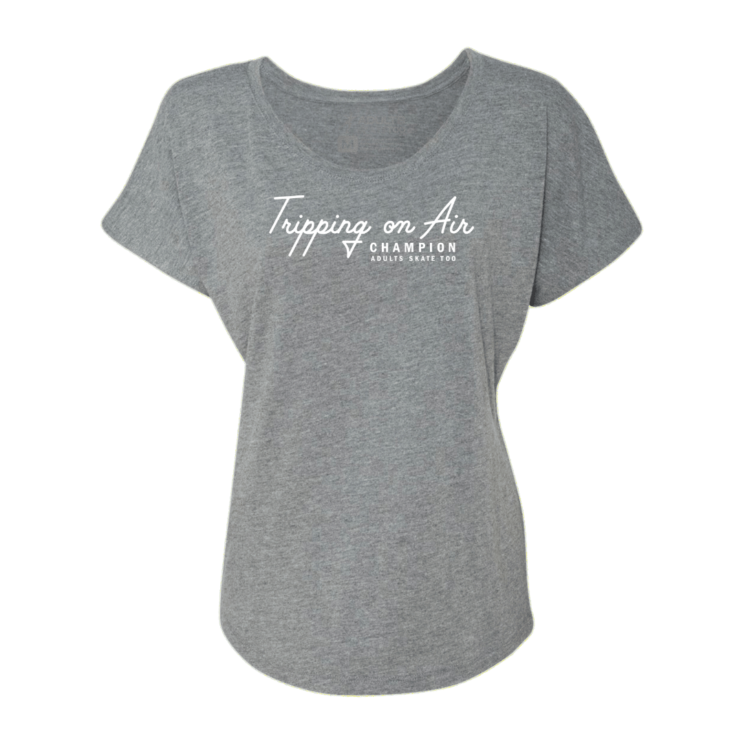 Tripping On Air Dolman Tee - Adults Skate Too LLC