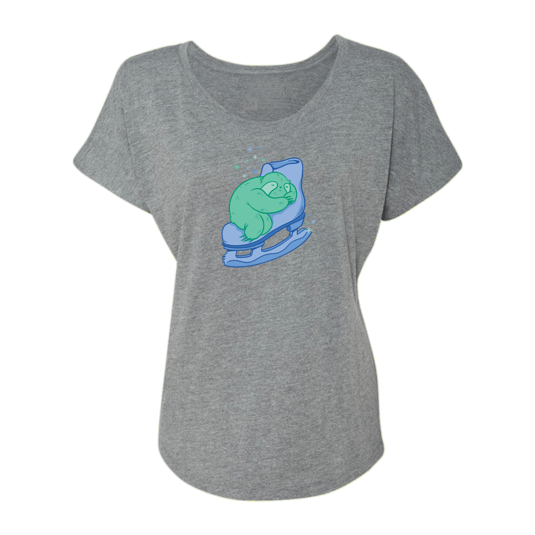 Skating Sloth Dolman Tee - Adults Skate Too LLC