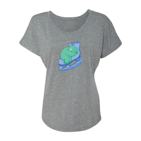 Skating Sloth Dolman Tee - Adults Skate Too LLC