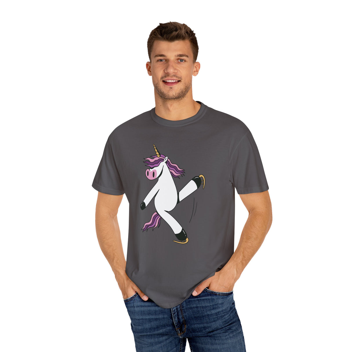 Skating Unicorn Unisex T-Shirt - Adults Skate Too LLC