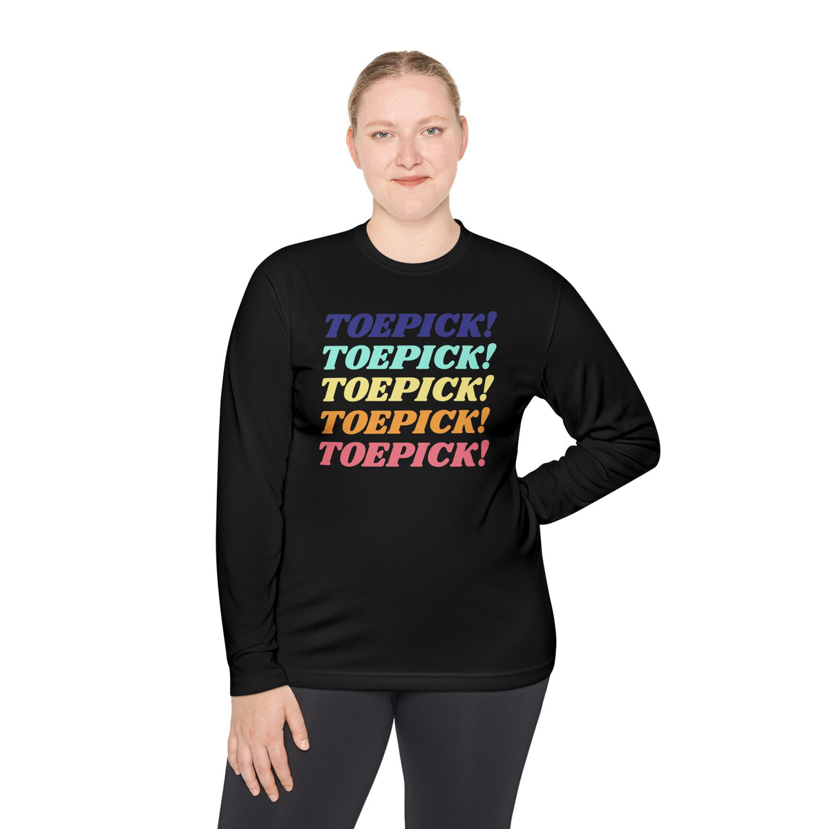 Toepick! Warm Up Long Sleeve Tee - Adults Skate Too LLC