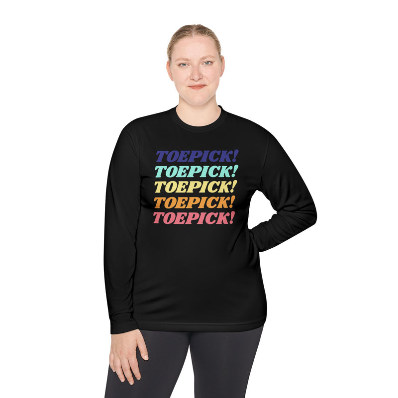 Toepick! Warm Up Long Sleeve Tee - Adults Skate Too LLC