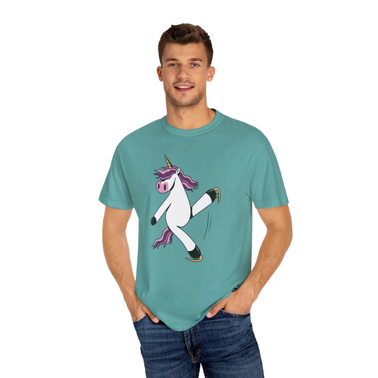 Skating Unicorn Unisex T-Shirt - Adults Skate Too LLC
