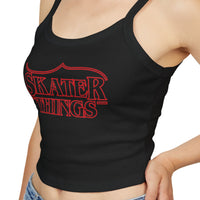 Skater Things Spaghetti Strap Tank Top - Adults Skate Too LLC