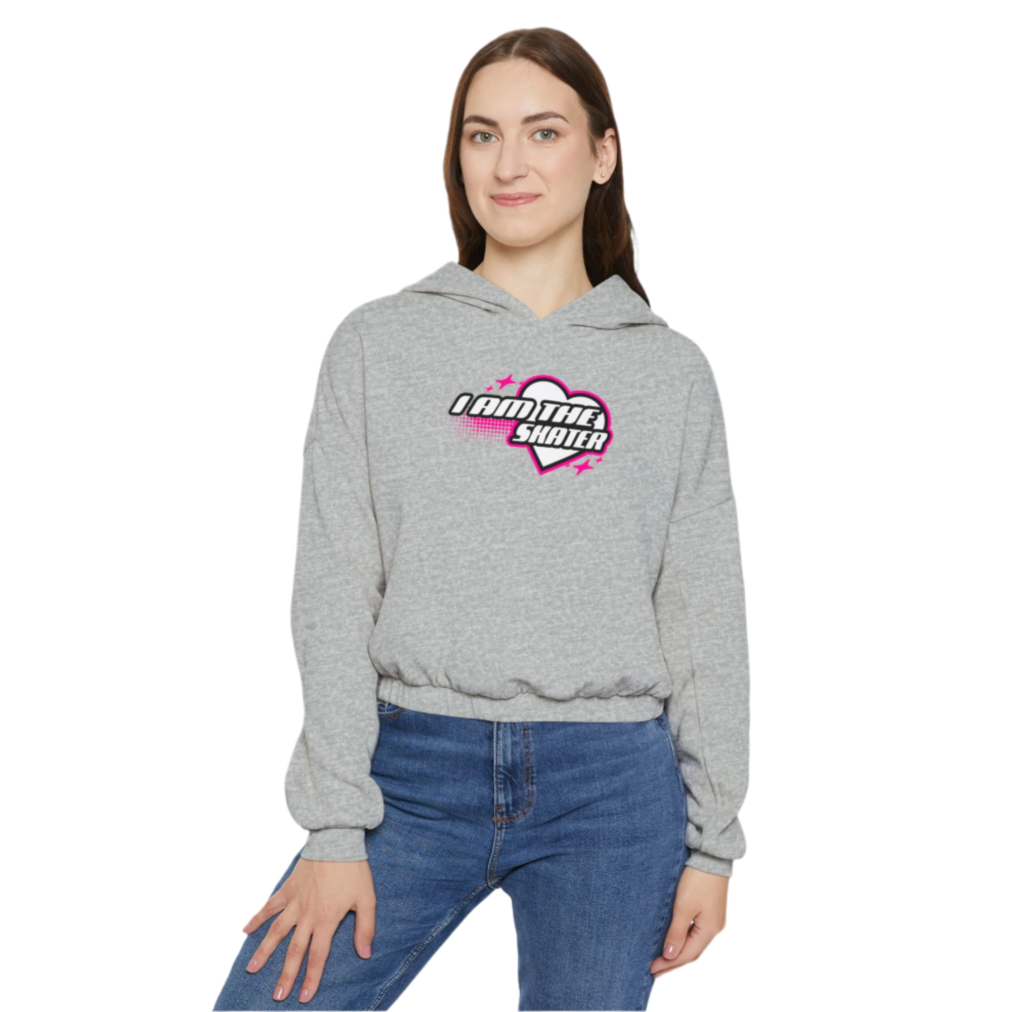 I Am The Skater Cinched Bottom Hoodie - Adults Skate Too LLC