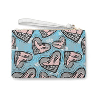 Sketched Skates Clutch Bag - Adults Skate Too LLC