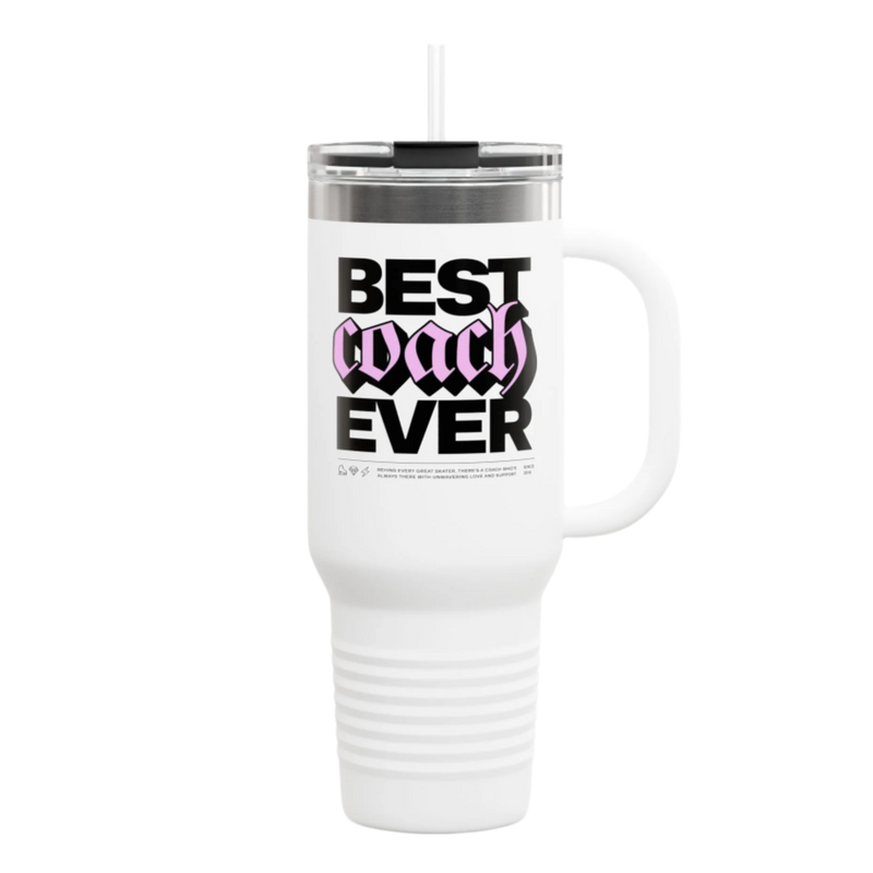 Best Coach Ever Insulated Travel Mug, 40oz - Adults Skate Too LLC