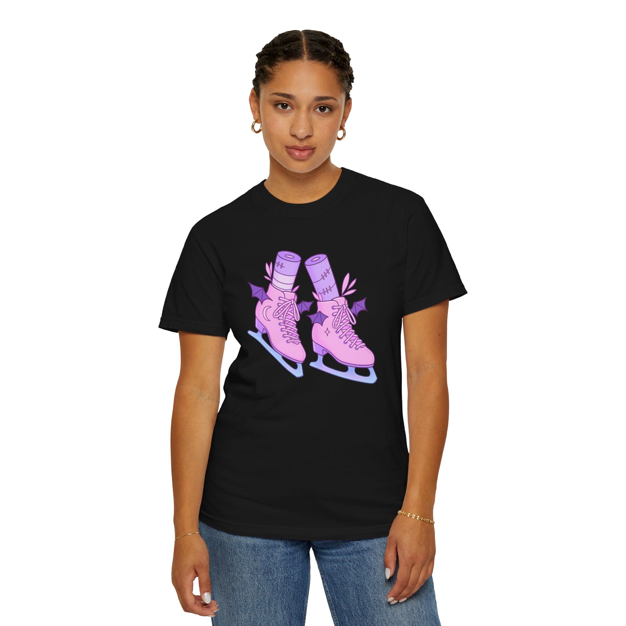 Batty Blades – Pastel Goth Ice Skates T-Shirt