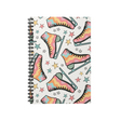Skate The Rainbow Spiral Notebook