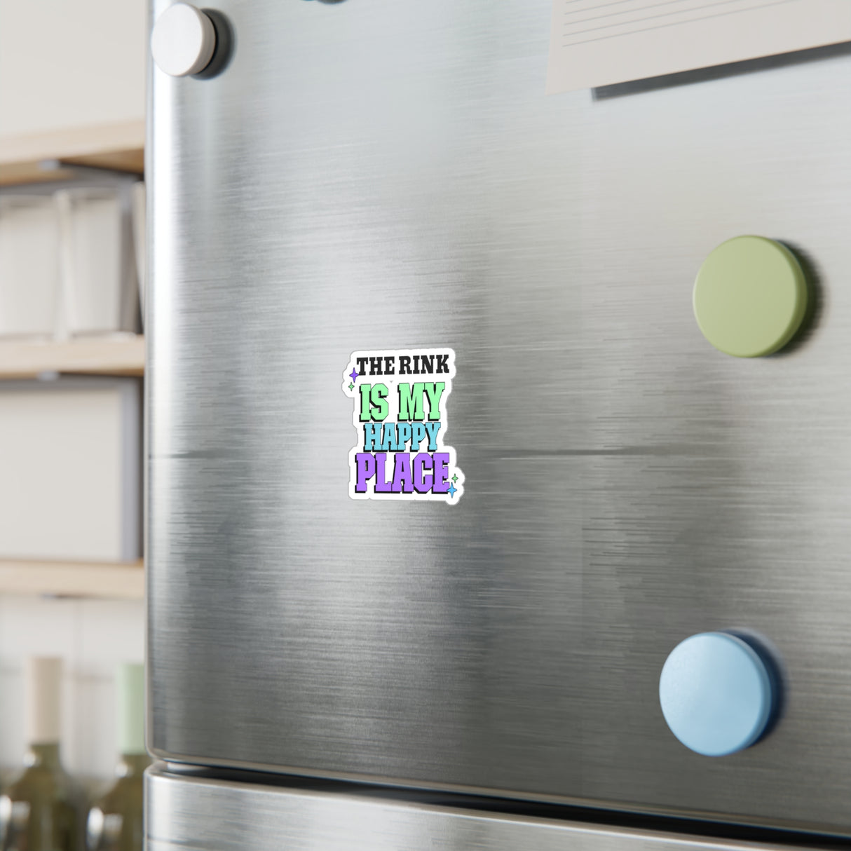 The Rink Is My Happy Place Vinyl Sticker - Adults Skate Too LLC