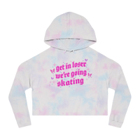 Get In Loser We're Going Skating Cropped Hoodie - Adults Skate Too LLC