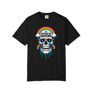I'd Rather Be Skating Skull T-Shirt