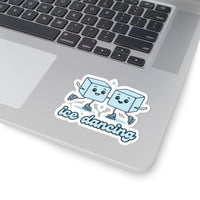 Ice Dancing Duo Vinyl Sticker