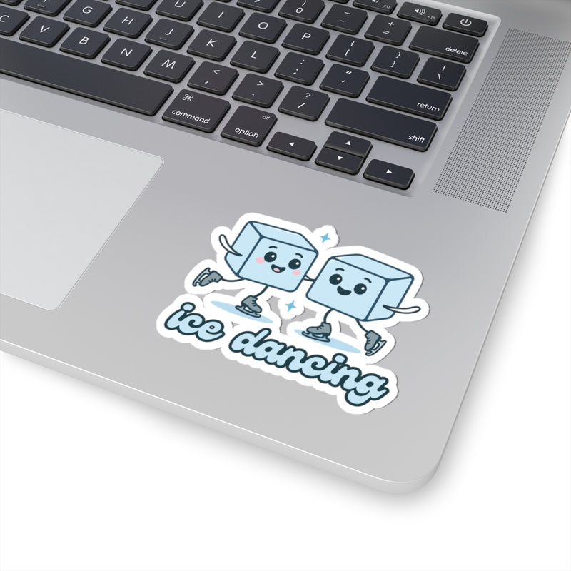 Ice Dancing Duo Vinyl Sticker