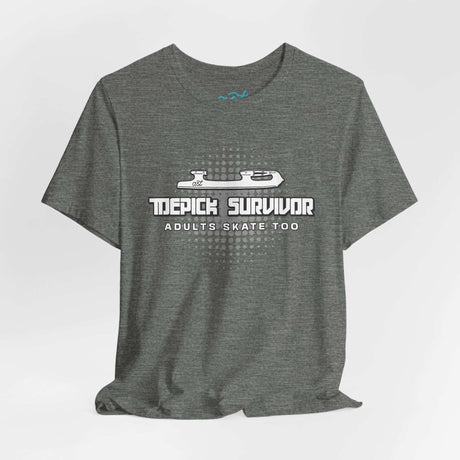 Toepick Survivor Tee - Adults Skate Too LLC