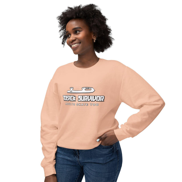 Toepick Survivor Unisex Sweatshirt - Adults Skate Too LLC