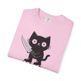Knife Shoes Cat T-Shirt