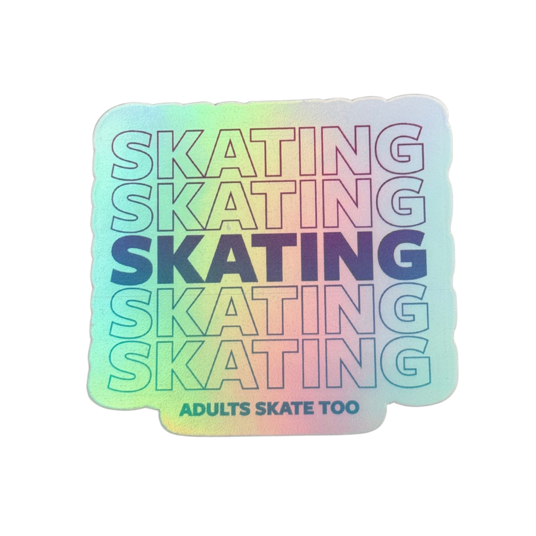 SKATING Ombre Holo Stickers