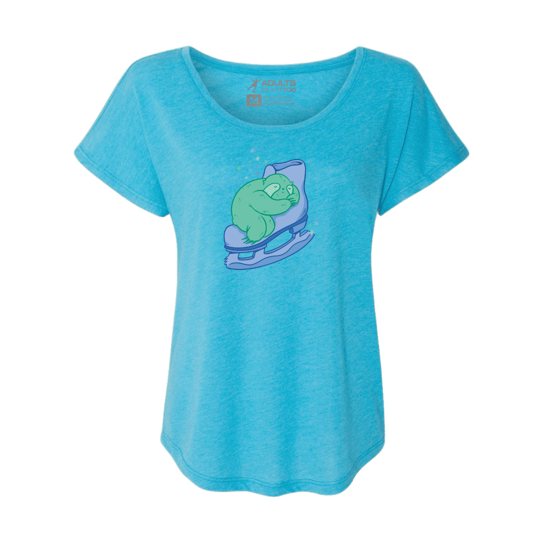 Skating Sloth Dolman Tee