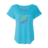 Skating Sloth Dolman Tee - Adults Skate Too LLC