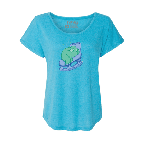 Skating Sloth Dolman Tee - Adults Skate Too LLC