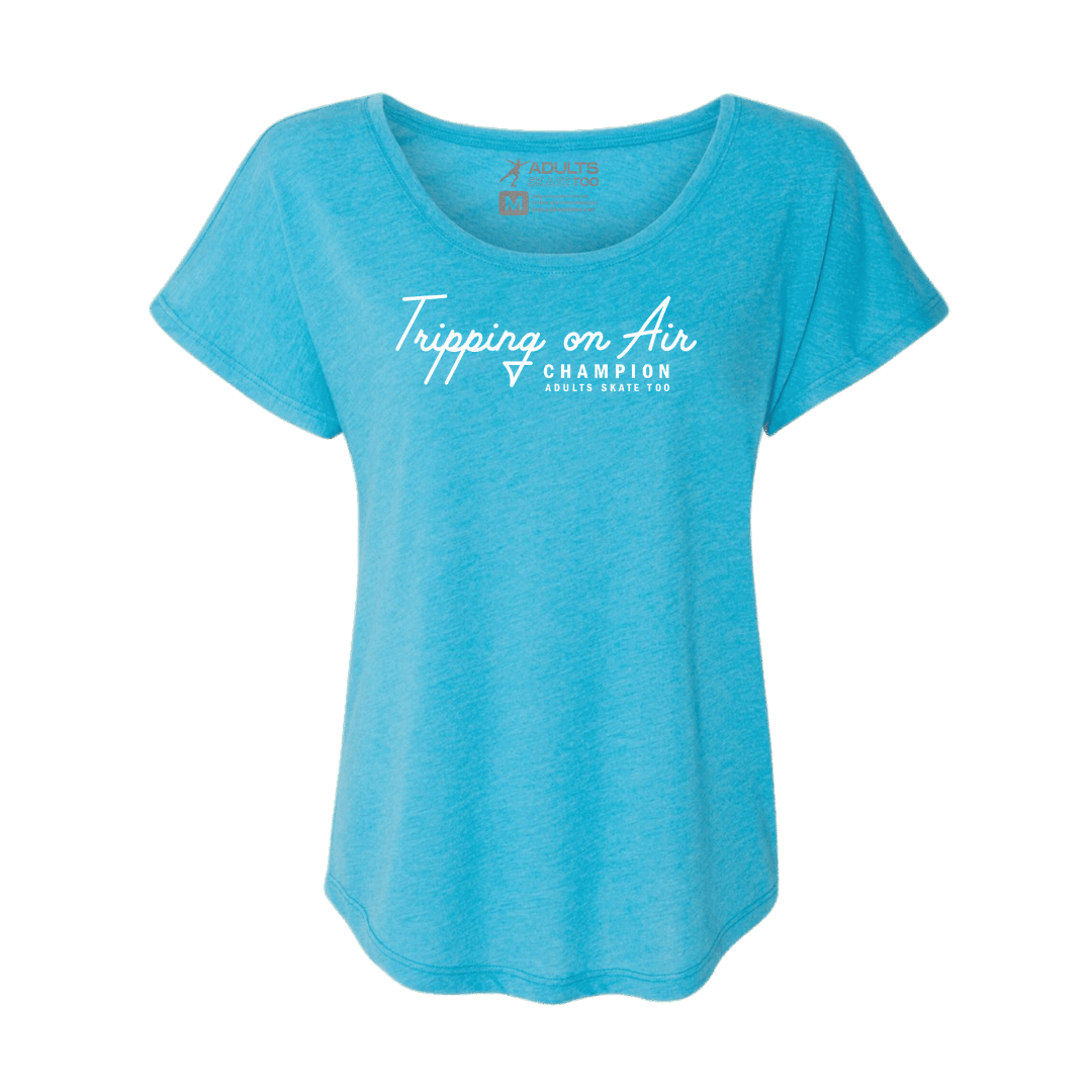 Tripping On Air Dolman Tee - Adults Skate Too LLC