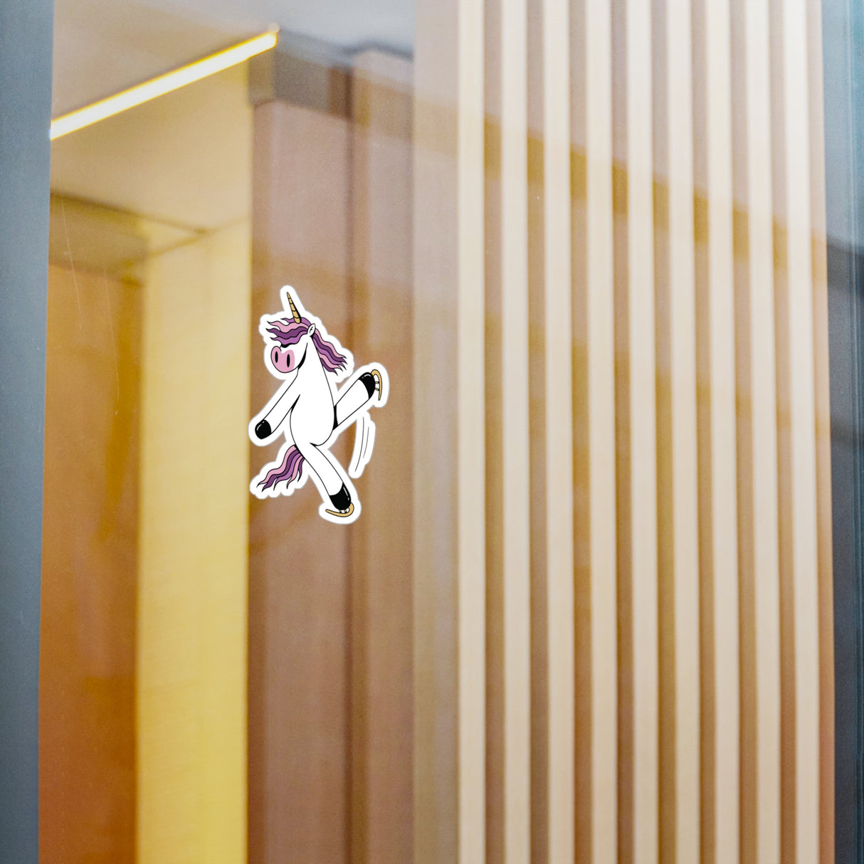 Skating Unicorn Vinyl Stickers