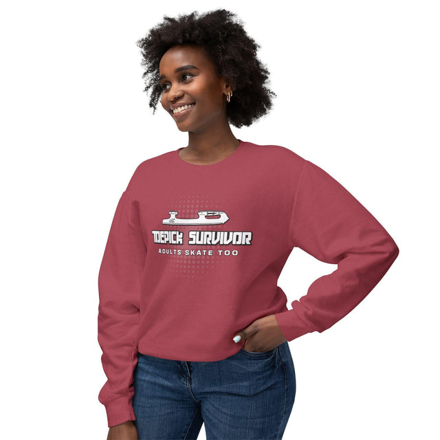 Toepick Survivor Unisex Sweatshirt - Adults Skate Too LLC