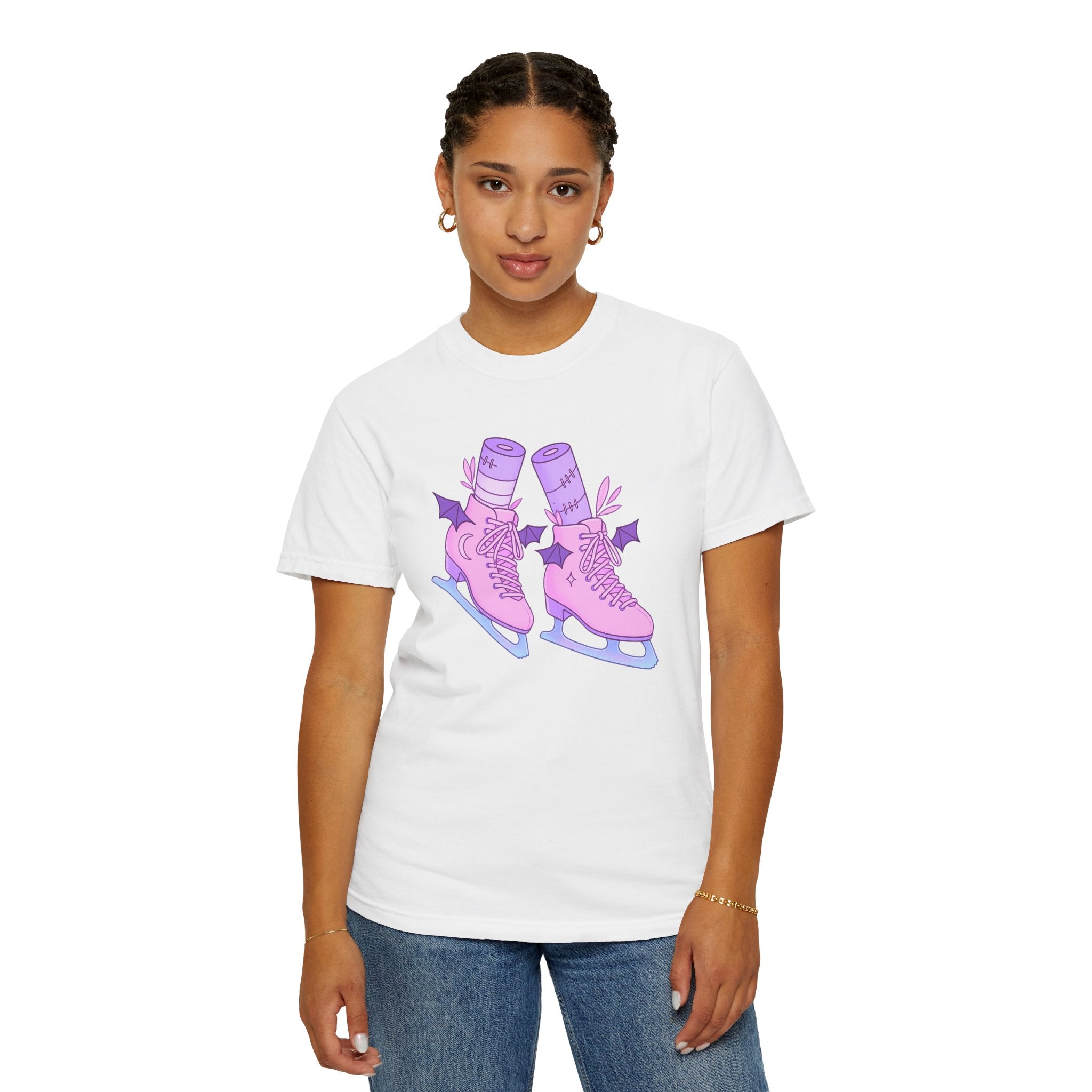 Batty Blades – Pastel Goth Ice Skates T-Shirt