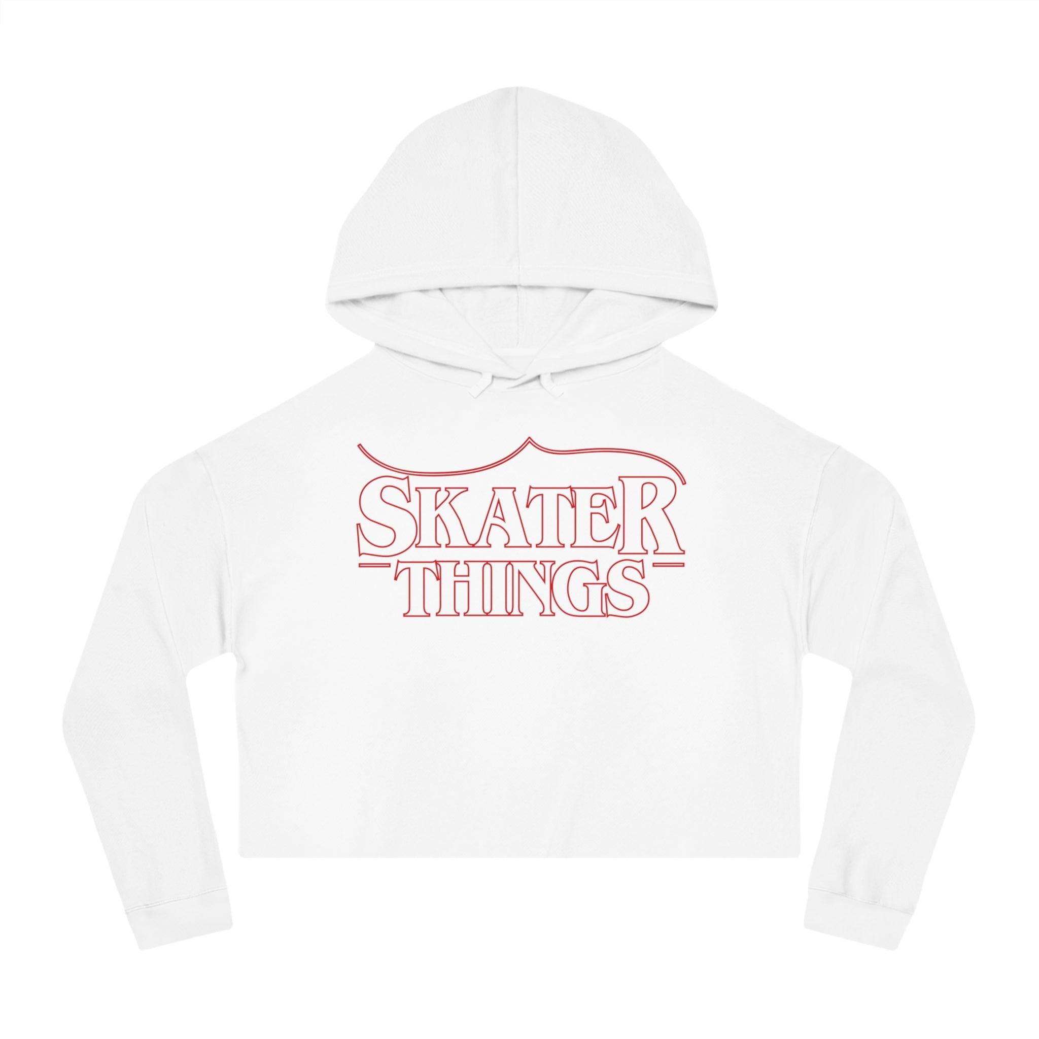 Skater Things Women’s Cropped Hooded Sweatshirt