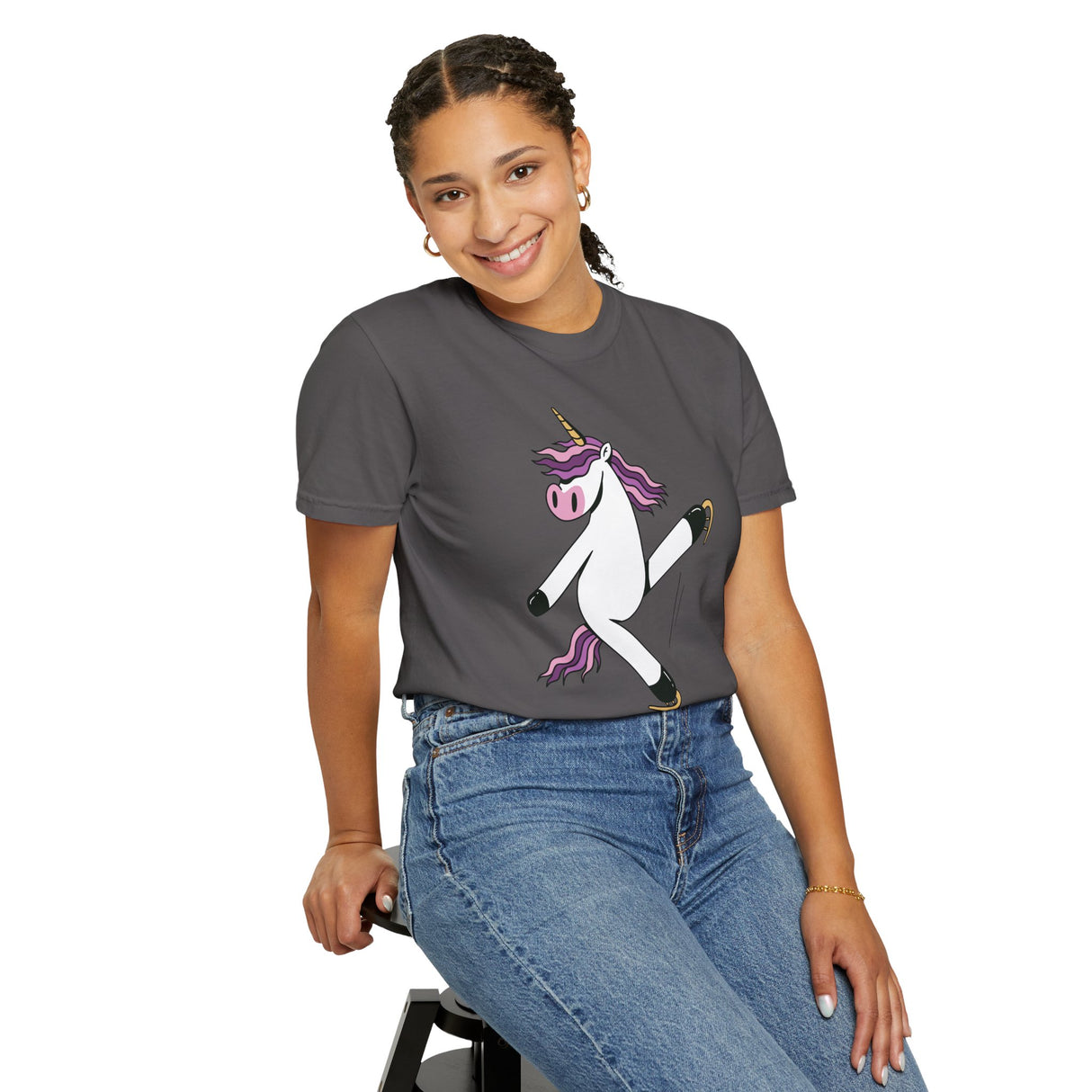 Skating Unicorn Unisex T-Shirt - Adults Skate Too LLC