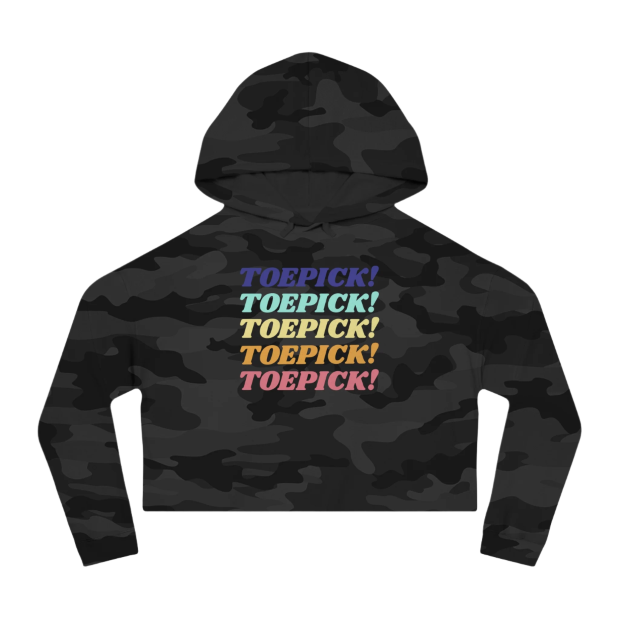 Toepick! Cropped Hoodie - Adults Skate Too LLC