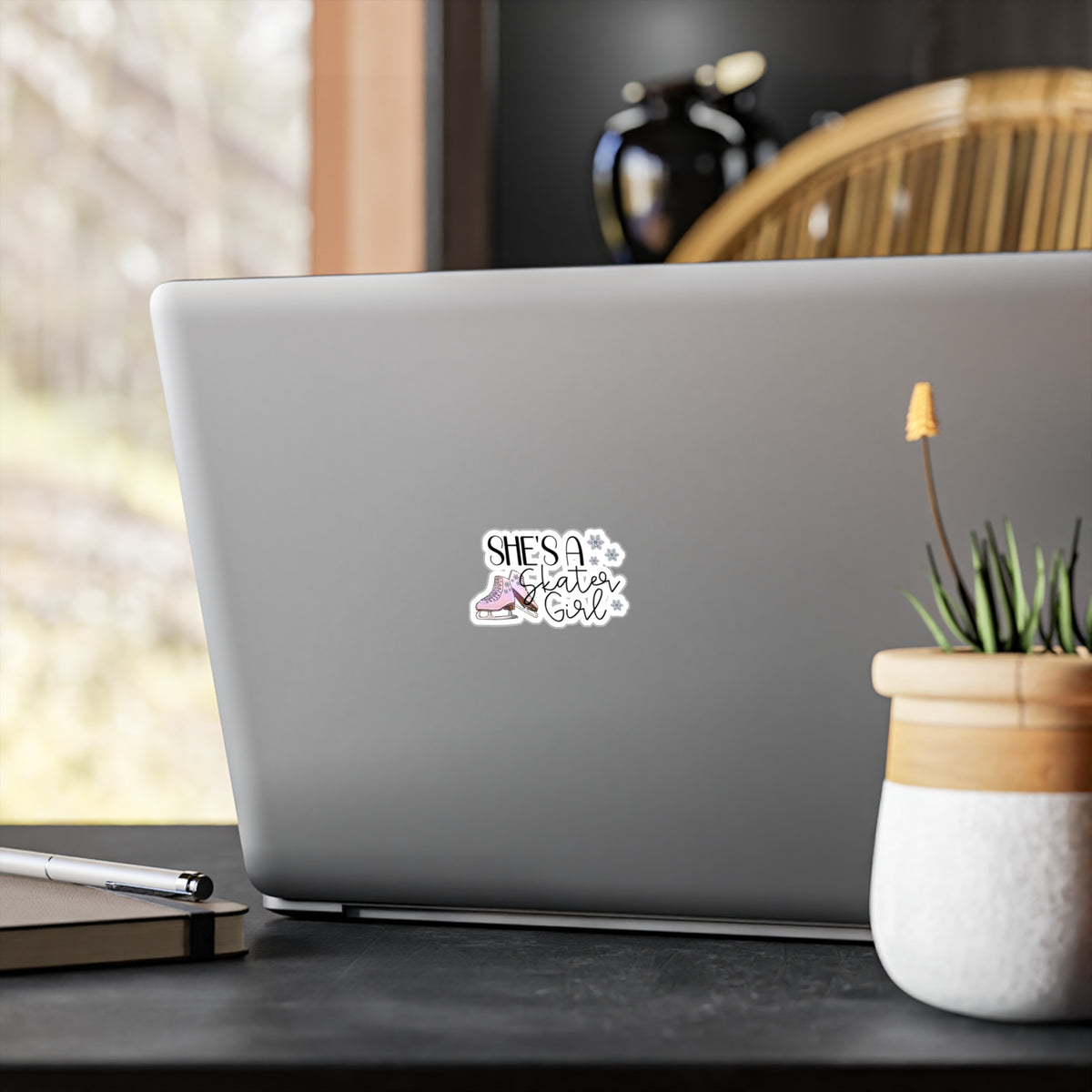 Skater Girl Vinyl Decal - Adults Skate Too LLC