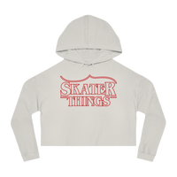 Skater Things Cropped Hooded Sweatshirt - Adults Skate Too LLC