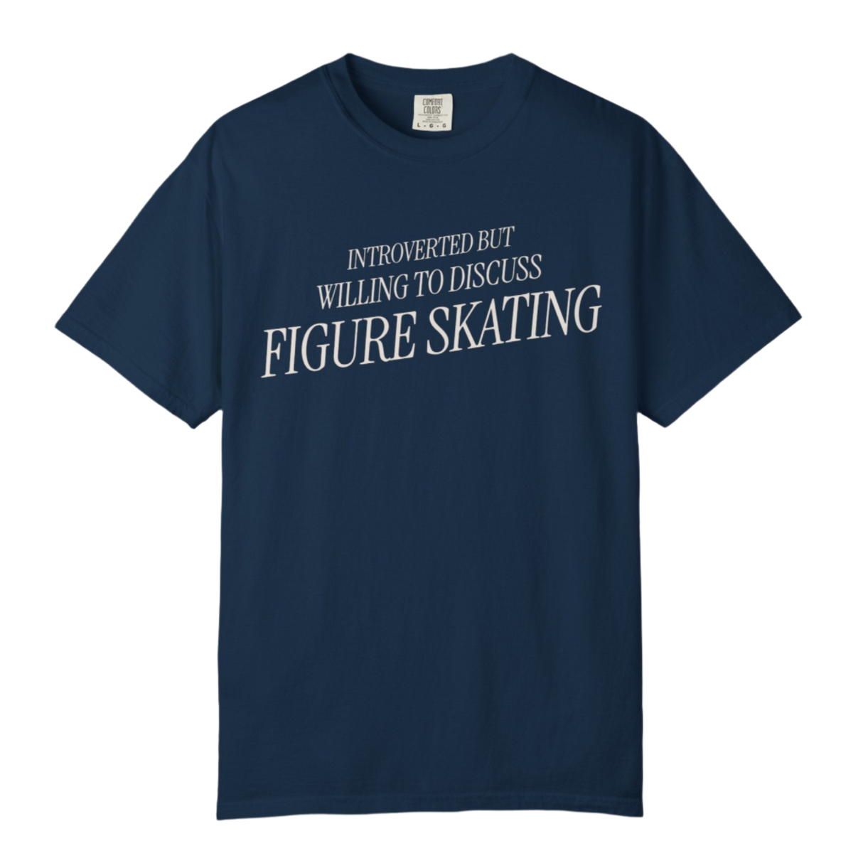Introverted but Willing to Discuss Figure Skating T-Shirt - Adults Skate Too LLC