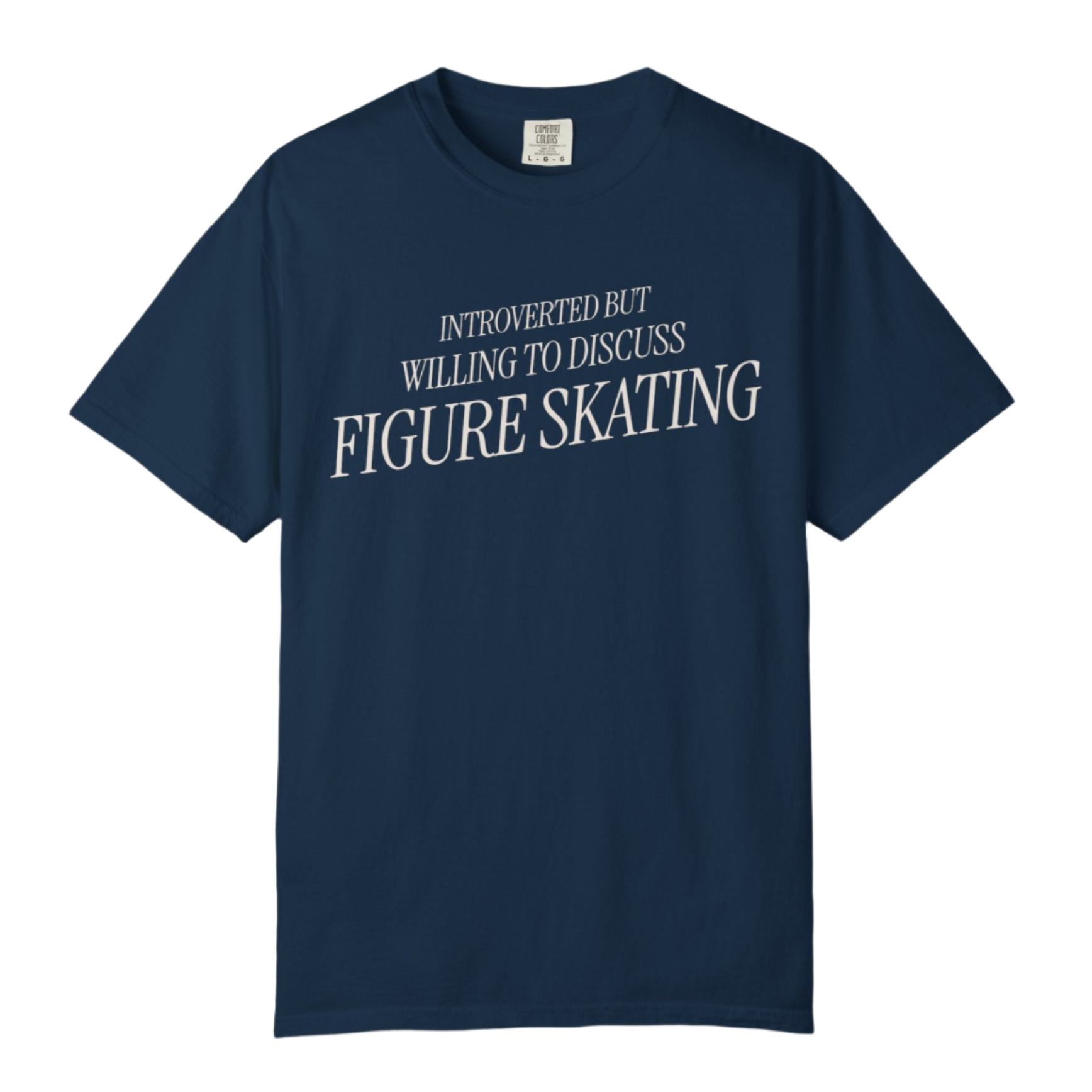 Introverted but Willing to Discuss Figure Skating T-Shirt - Adults Skate Too LLC