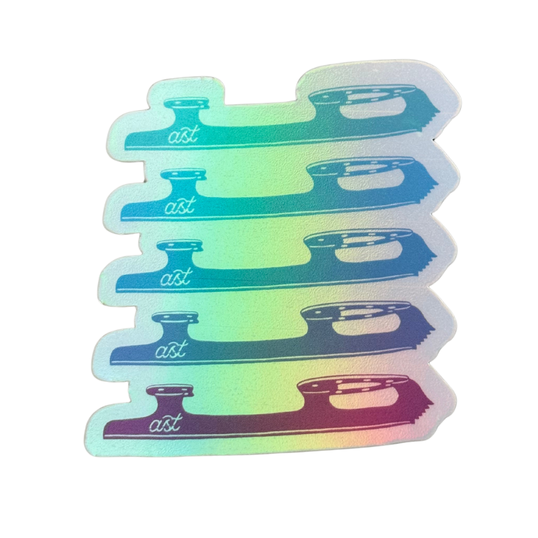 Blades Ombre Holo Stickers