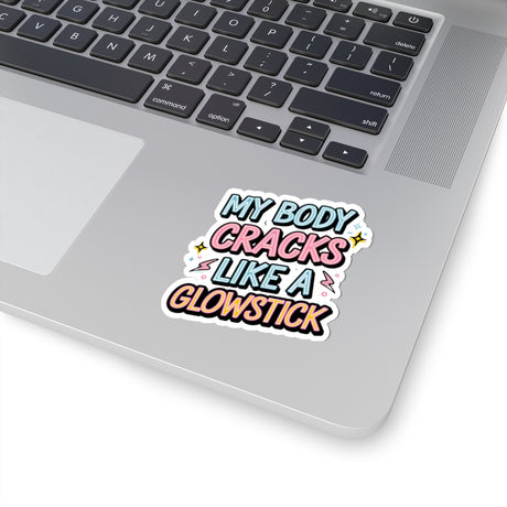 My Body Cracks Like A Glowstick Stickers - Adults Skate Too LLC