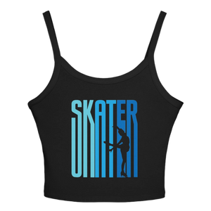 Ombre Skater Vibes Spaghetti Strap Tank Top - Adults Skate Too LLC